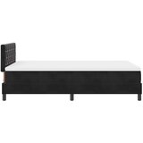  LED Box Spring Krevet s madracem Crna 120 x 190 cm Baršun | shoptok.hr