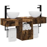  Set namještaja za kupaonicu 3 kom. Dimljeni hrast Smeđa 40 x 41 x 56 cm | shoptok.hr