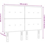  LED Uzglavlje Crno 80 cm Baršun | shoptok.hr