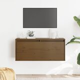 Furnova Stenska omarica medeno rjava 80x30x30 cm trdna borovina, (21949842) Cene