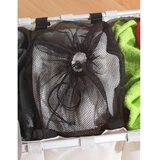 Wenko 3440113100 - Koš za veš TRIO 63x57 cm bež/crn/srebran | Eponuda.com