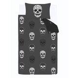 Catherine Lansfield Tamno siva dječja posteljina za krevet za jednu osobu 135x200 cm Skulls – | shoptok.hr