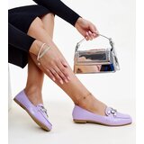 Gemre Purple moccasins with a zircon buckle Mali | Shoptok.si