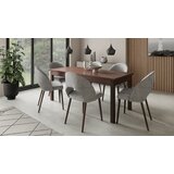 ADRK Blagovaonski set RODOS 82 s proirivim stolom i 6 stolica - TAMNI ORAH | shoptok.hr