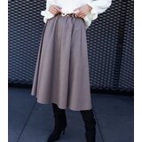 UR/CEO Dark beige long skirt with animal print belt Hanie | ePonuda.com