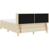  Krevet s opruga kutije s madracem Krema 200 x 140 cm tkanina | shoptok.hr