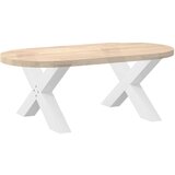  Noge za stolić u obliku slova X 2 kom bijele 70x(42-43) cm | shoptok.hr