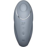 Satisfyer Tap & Climax 1 - 2v1 vibrator in stimulator za klitoris (siva) | Shoptok.si