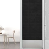vidaXL Stenski paneli 12 kosov črni 30x15 cm žamet 0,54 m² | Shoptok.si