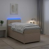  Boxspring krevet s madracem Krem 100 x 200 cm Tkanina 100 x 200 x 100.5 cm | Shoptok.si