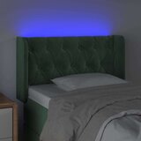  Uzglavlje tamnozeleno 83x16x78/88 cm baršunasto | shoptok.hr