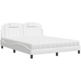 Krevet Viana s madracem bijeli 160x200 cm od umjetne kože | shoptok.hr