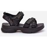 Boto Ladies Sandals With Sequins With Velcro Black Gonev | ePonuda.com
