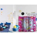 Artgeist PARAVAN 225/172/3 cm pink, svetlo modra Slike