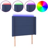  LED uzglavlje plavo 93 x 16 x 118/128 cm od tkanine | shoptok.hr