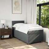  Okvir kreveta s oprugama i madrac tamnosivi 80x200cm od tkanine | shoptok.hr