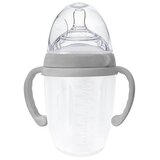 Haakaa steklenička plastična silikonska 3. gen 250 ml gray | Shoptok.si