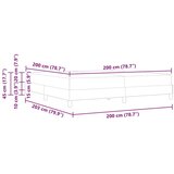  Krevet s opruga kutije Ostalo Plava 200 x 200 cm tkanina | shoptok.hr