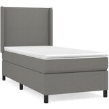 The Living Store Box spring postelja z vzmetnico temno siva 100x200 cm blago - Box Spring Postelja, (21520475) | Shoptok.si