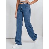 DStreet Jeansy damskie wide leg niebieskie | Shoptok.si
