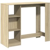  Barski stol s policom boja hrasta 124x46x103,5 cm drveni | shoptok.hr