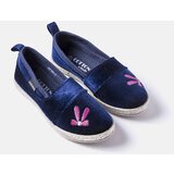 Gemre Navy blue velvet ballet flats Patria Cijene