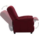  Naslonjač od tkanine crvena boja vina | shoptok.hr