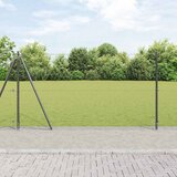  Heksagonalna ograda s betonskom osnovom 10 x 1,2 m Siva Mreža | shoptok.hr