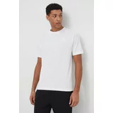 New Balance Bombažna kratka majica moški, bela barva
