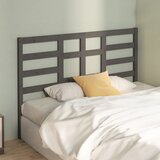  Uzglavlje za krevet sivo 146 x 4 x 104 cm od masivne borovine | shoptok.hr