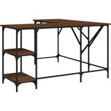 Maison Chic Pisalna miza - pisarniška miza - Računalniška miza rjavi hrast 139x139x75 cm inženirski les, (21785478) | Shoptok.si