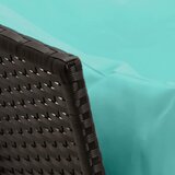  Vrtna sofa od poliratana s jastucima crna | shoptok.hr