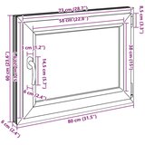  Prozor za podrum RISOR Antracit 80 x 50 cm PVC i staklo - Antracit 80 x 60 cm (dvostruki sloj) Naginjanje i okretanje desno | shoptok.hr