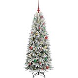  Umjetno božićno drvce Bijela 150 cm PVC, plastika, čelik i PE | shoptok.hr