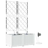  Vrtna saksija 2 pcs Bijeli 80 x 40 x 142 cm Plastika | Eponuda.ba