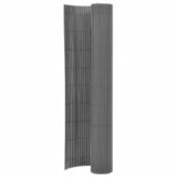 Dvostrana vrtna ograda 110 x 400 cm siva | shoptok.hr