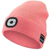 Kapa led sa bluetooth slusalicama (BT-01) roze
