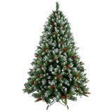  Novogodišnja jelka Snežna sa šišarkama i bobicama 150 cm 220027 | ePonuda.com