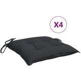 vidaXL Jastuci za stolice 4 kom crni 40 x 40 x 7 cm od tkanine Cijene