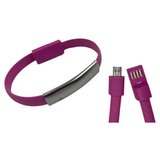  usb kabal narukvica micro roze Cene