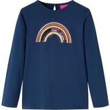 Dječja majica dugih rukava modra 128 | shoptok.hr