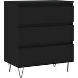vidaXL Komoda črna 60x35x70 cm inženirski les, (20807664) Cene