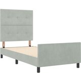  Krevetna Okvir Svjetlosiva 90x200 cm Baršun | shoptok.hr