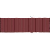  Jastuk za ležaljku prošarani vino crvena 200x50x4 cm od tkanine | Eponuda.com