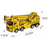 3d drvena slagalica - Kamion kran | ePonuda.com