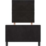 vidaXL Posteljni okvir Črna 80x200 cm Žamet | Shoptok.si
