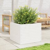  Vrtna sadilica bijela 60x60x46 cm od masivne borovine | shoptok.hr