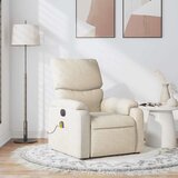 vidaXL masažni naslanjač krem blago | Shoptok.si