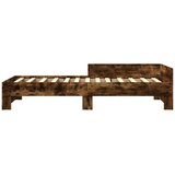  Okvir kreveta bez madraca dimljena boja hrasta 75x190 cm drveni | shoptok.hr
