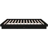  Okvir za krevet od masivnog drva crni 120 x 200 cm | shoptok.hr
